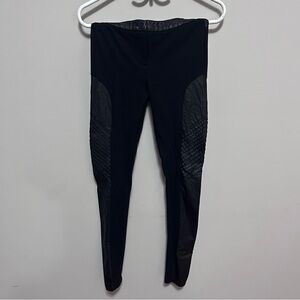 North Republic Black Moto Leggings